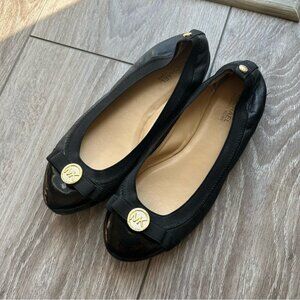 Michael Kors Dixie Bow  Black Ballet Falts